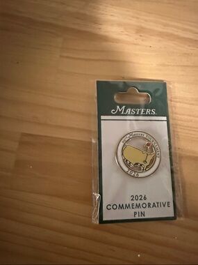 Masters 2026 Commemorative Golf Pin - Green, Yellow & Gold
